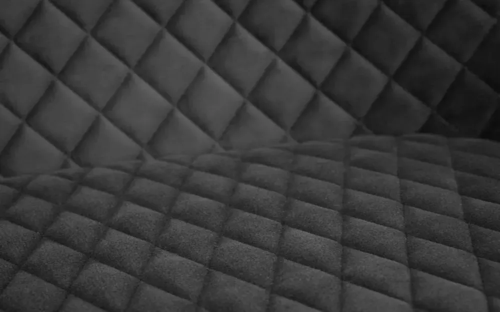 Luxe High Back Bench - Grey, Velvet