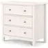 Maine 3 Drawer Small Chest - White, Pine