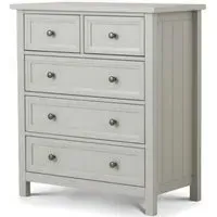 Maine 3+2 Drawer Chest - Grey, Pine