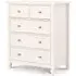Maine 3+2 Drawer Chest - White, Pine