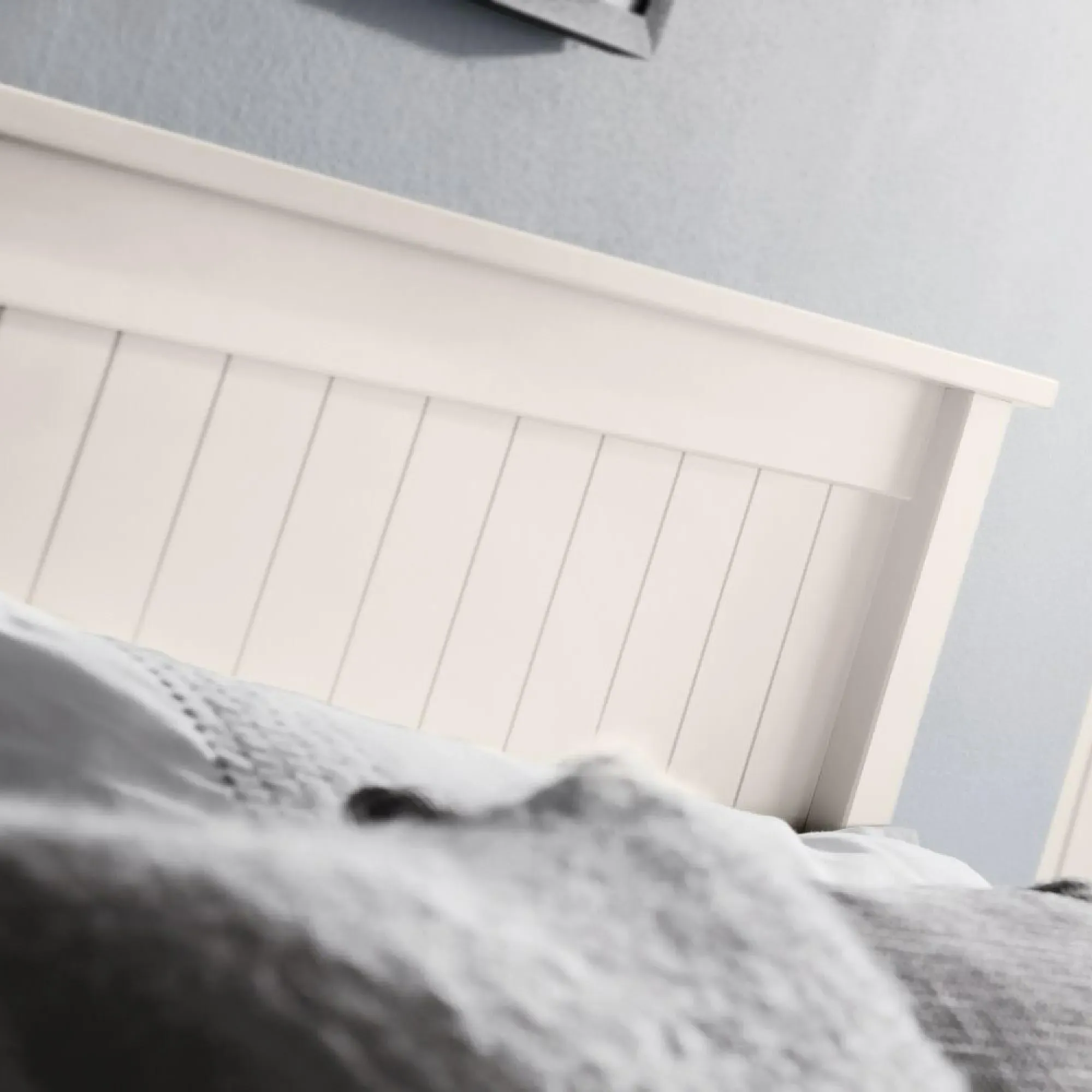 Maine Bed Frame - White, Pine