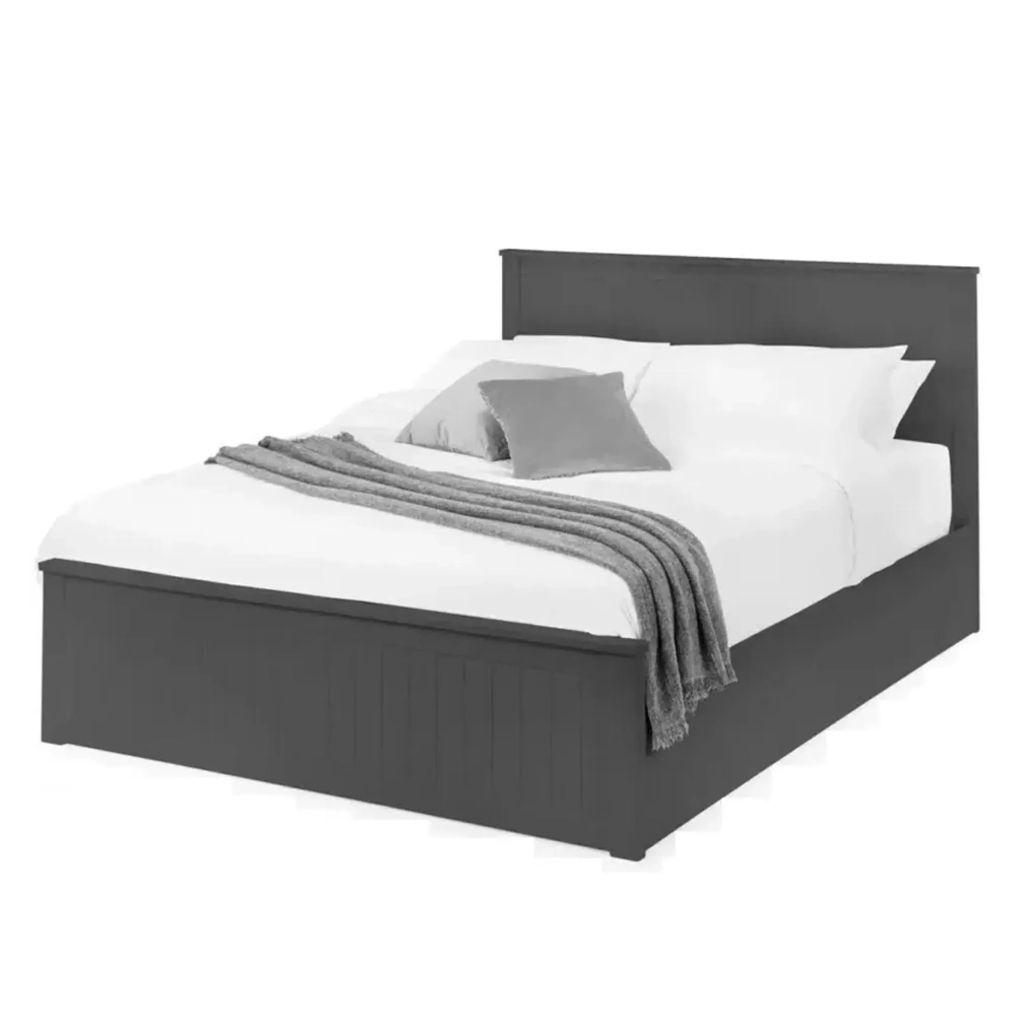 Maine Ottoman Storage Bed - Anthracite, Pine