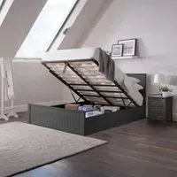 Maine Ottoman Storage Bed - Anthracite, Pine