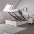 Maine Ottoman Storage Bed - White, Pine