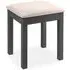 Maine Padded Dressing Stool - Anthracite, Pine