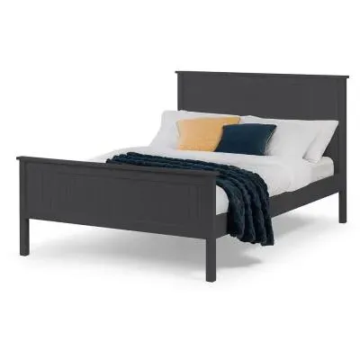 Maine Single Bed Frame - Black, Pine image