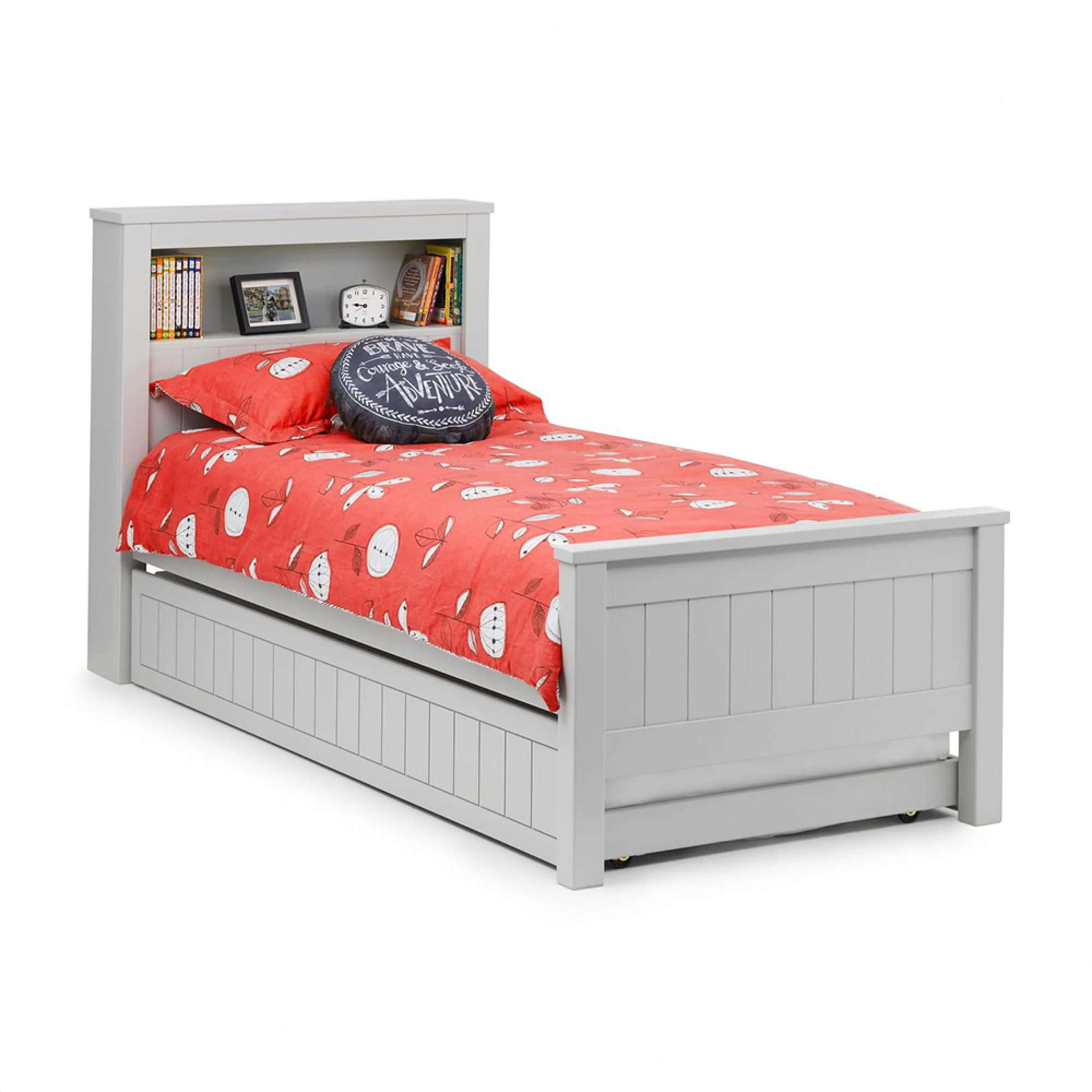 Maine Underbed Trundle - Dove Grey, Pine