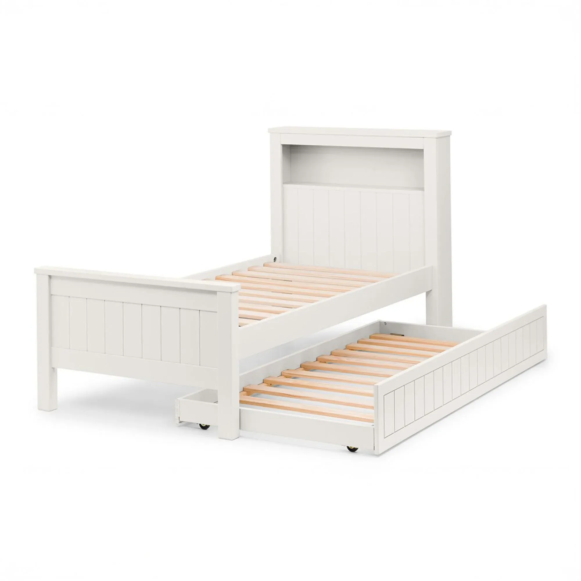 Maine Underbed Trundle - Surf White, Pine
