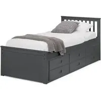 Maisie Bed with Underbed Drawer - Anthracite