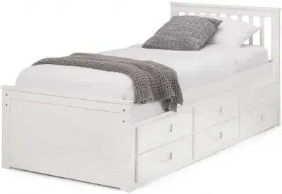 Maisie Captains Bed - White, Pine image
