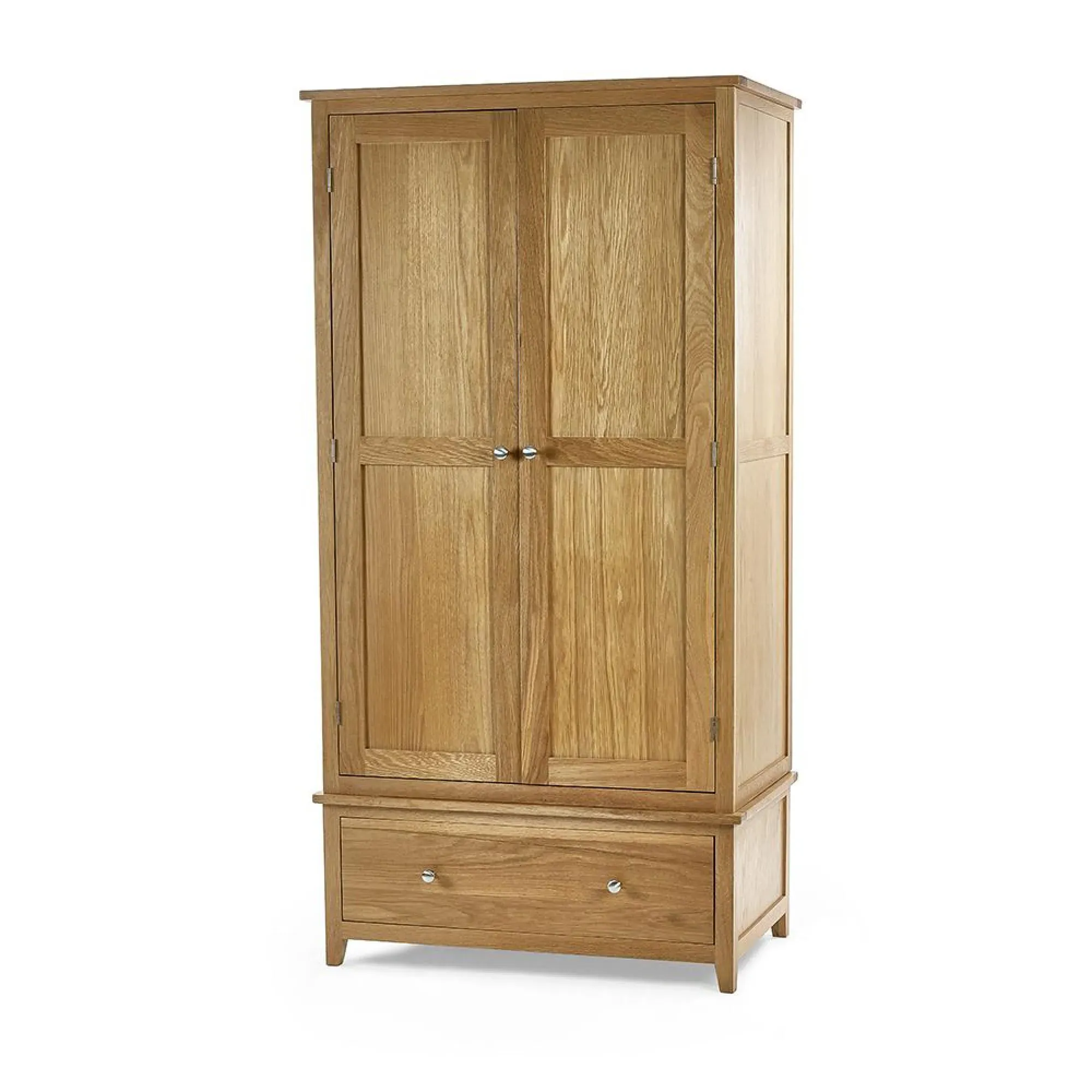 Mallory 2 Door 1 Drawer Double Wardrobe - Oak