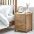 Mallory 3 Drawer Bedside Cabinet - Oak