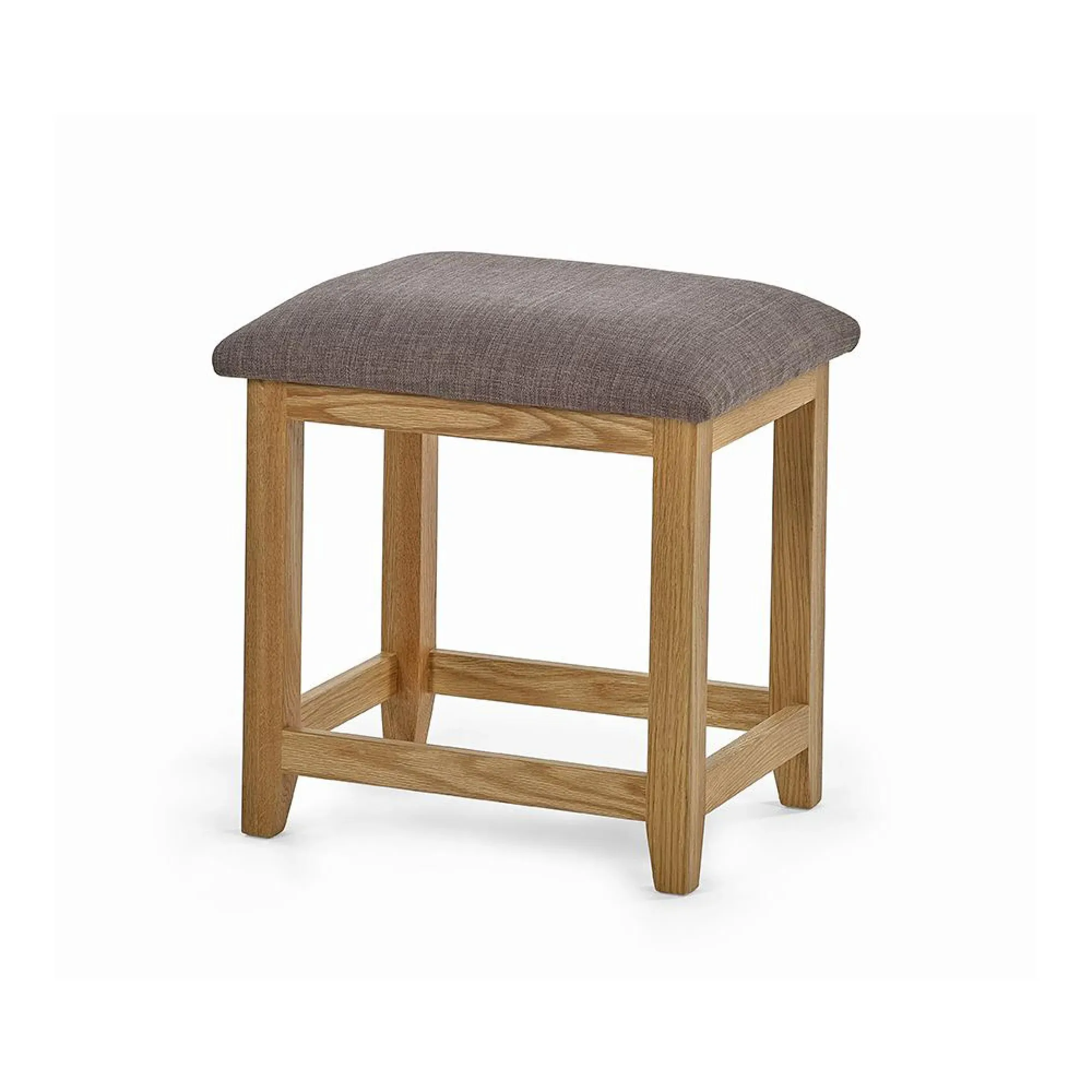 Mallory 3 Drawer Dressing Table with Stool - Oak