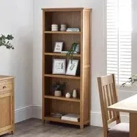 Mallory Tall Bookcase - Oak
