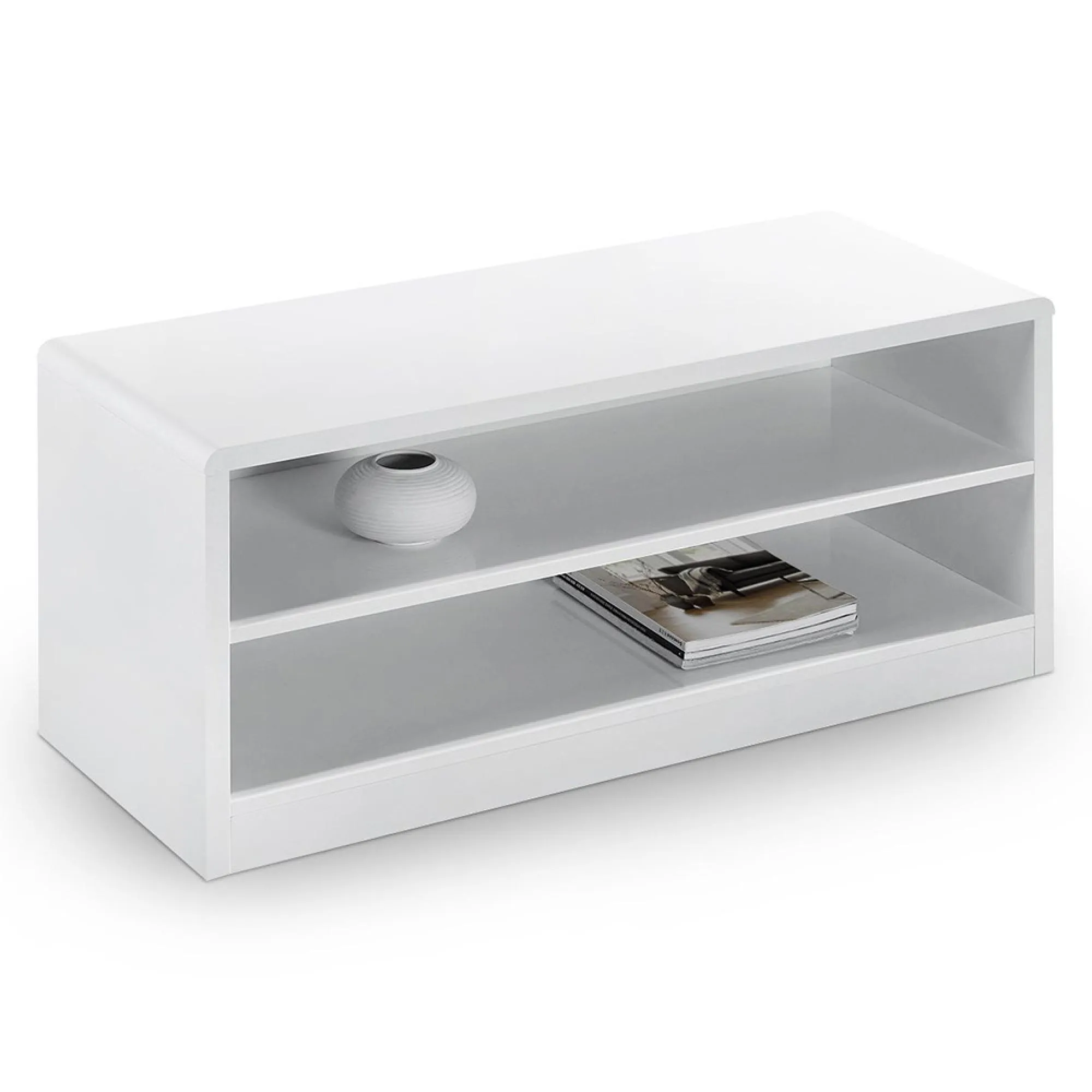 Manhattan 100cm TV Unit - White, High Gloss