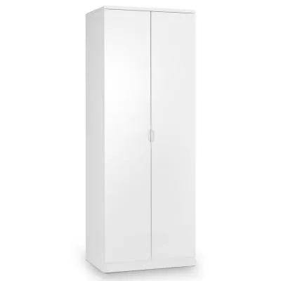Manhattan 2 Door Wardrobe - White High Gloss