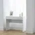 Manhattan 2 Drawer Dressing Table - White, High Gloss