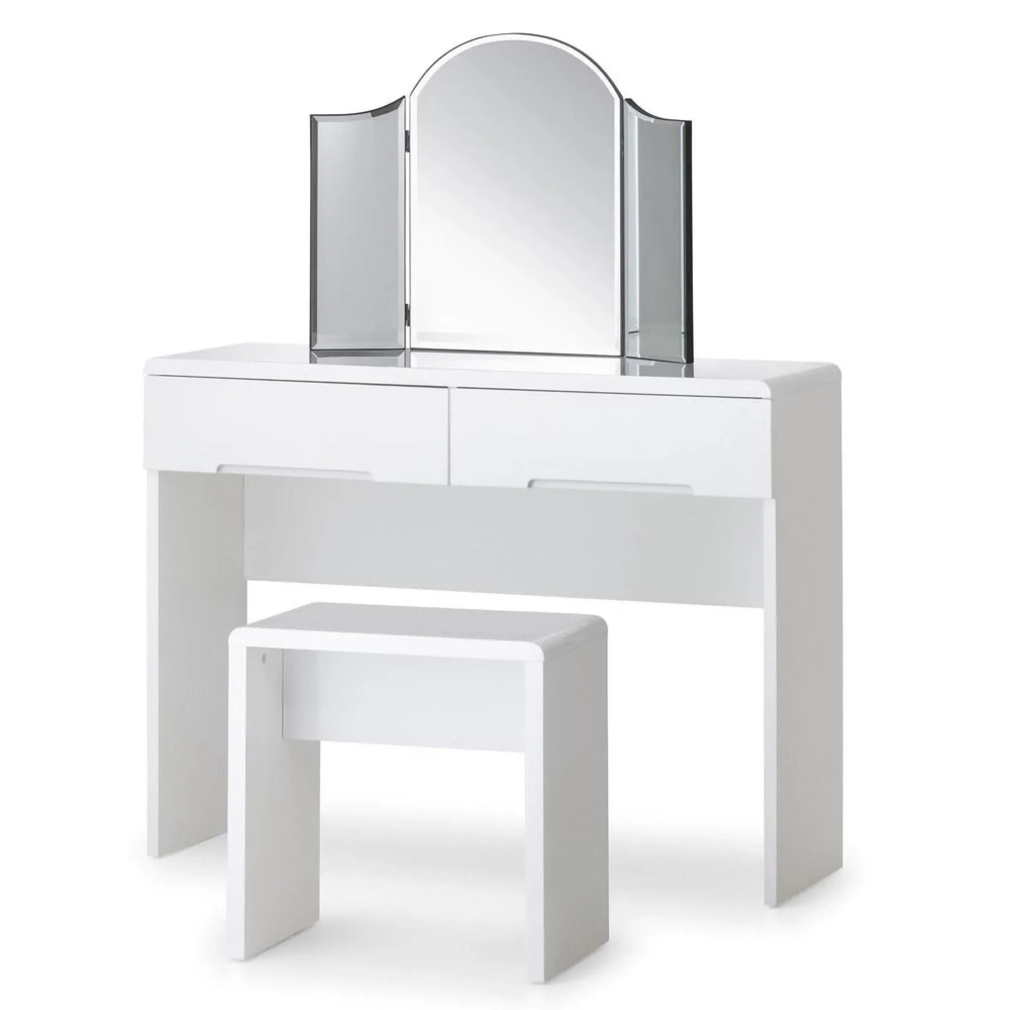 Manhattan Dressing Stool - White, High Gloss