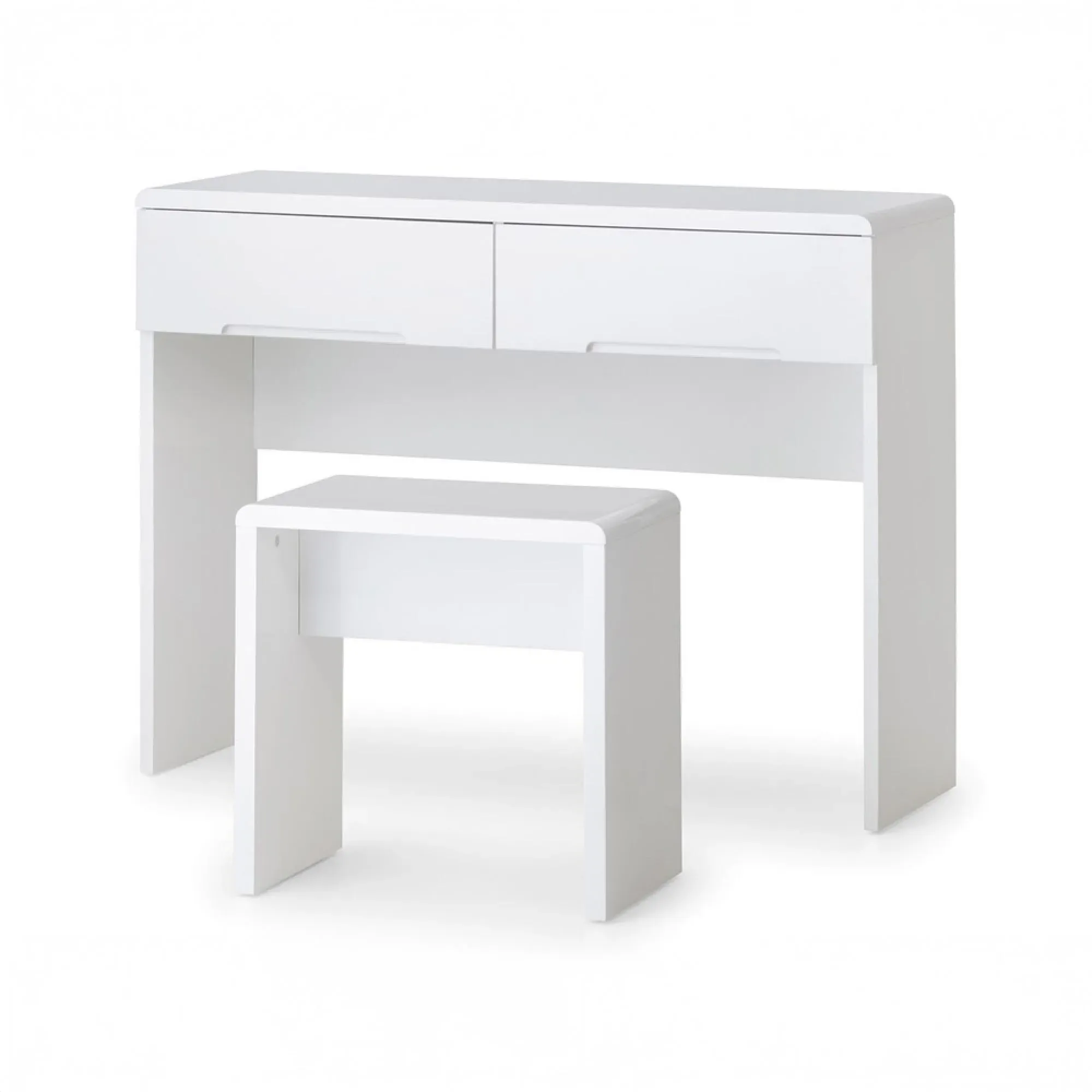 Manhattan Dressing Stool - White, High Gloss
