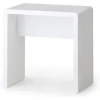 Manhattan Dressing Stool - White, High Gloss