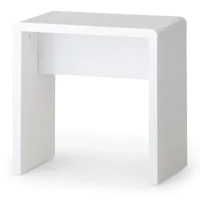 Manhattan Dressing Stool - White, High Gloss image