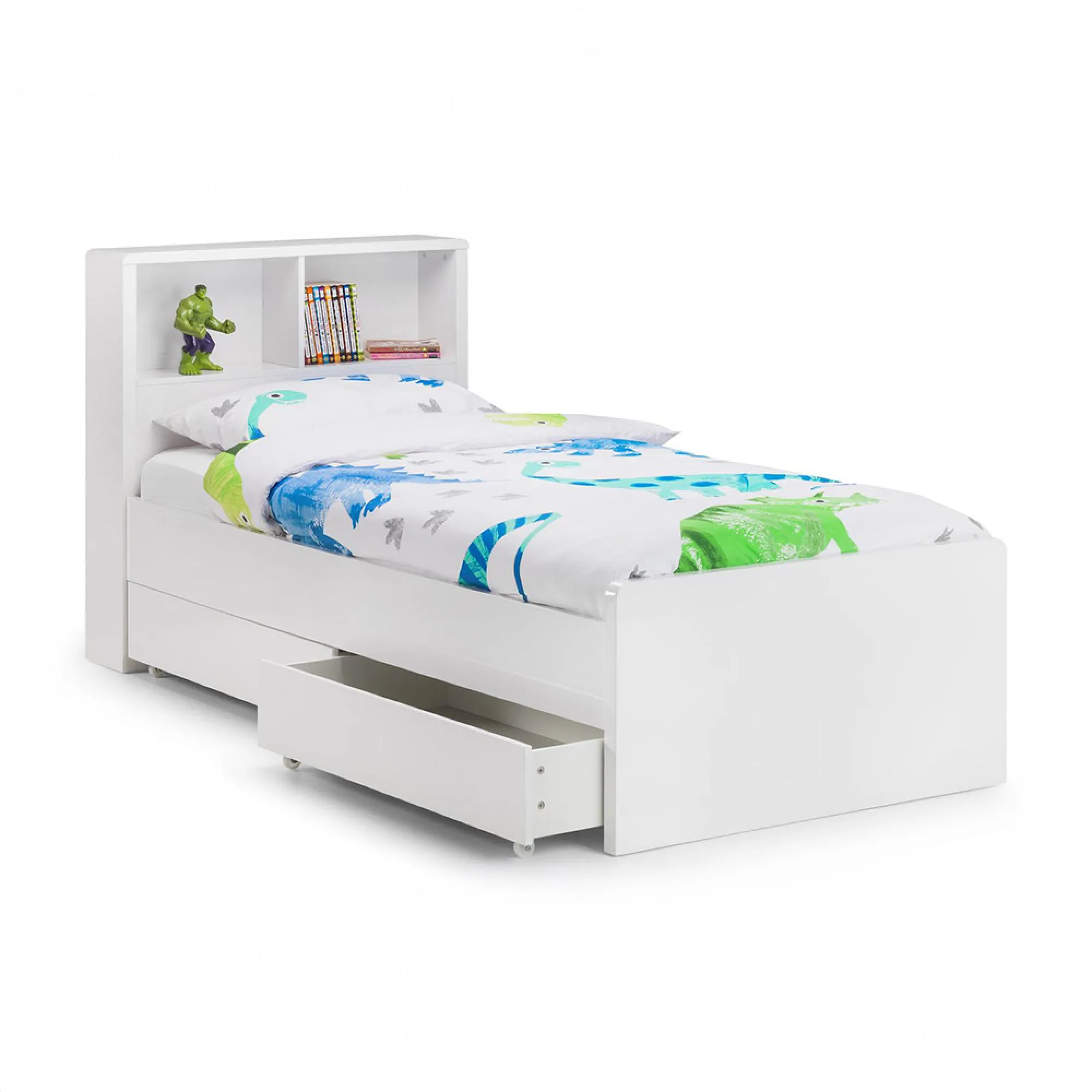 Manhattan Underbed Drawer Set - White, High Gloss