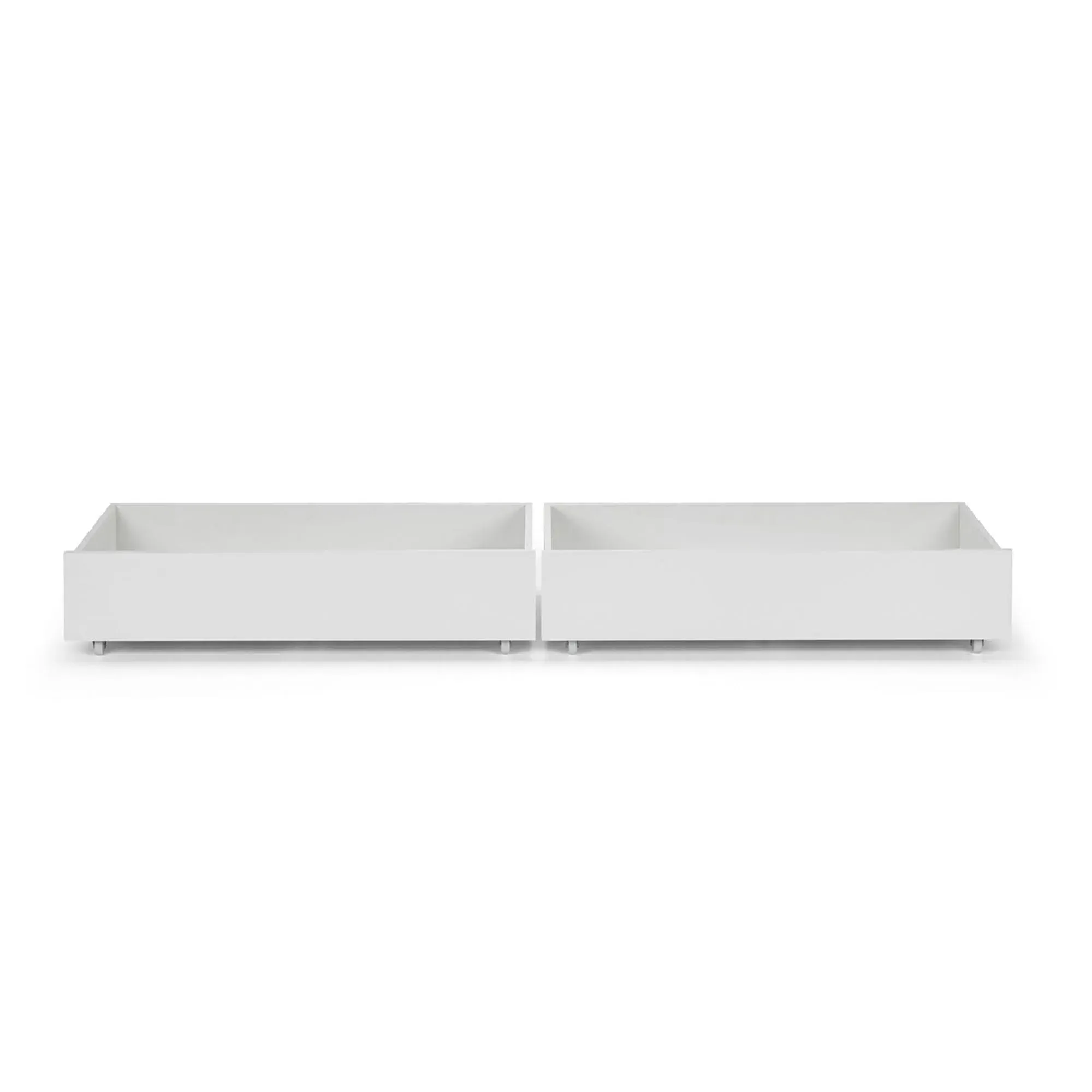 Manhattan Underbed Drawer Set - White, High Gloss