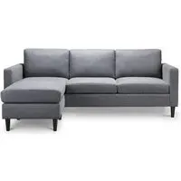 Marant Corner Sofa - Grey, Fabric