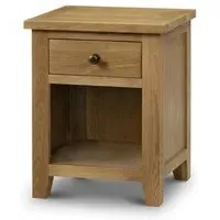 Marlborough 1 Drawer Bedside Cabinet - Waxed, Oak