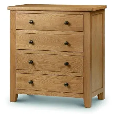 Marlborough 4 Drawer Chest - Oak