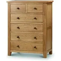 Marlborough 4+2 Drawer Chest - Oak