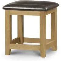 Marlborough Padded Dressing Stool - Waxed, Oak