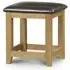 Marlborough Padded Dressing Stool - Waxed, Oak
