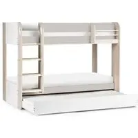 Mars Bunk Bed - Taupe, White Fabric