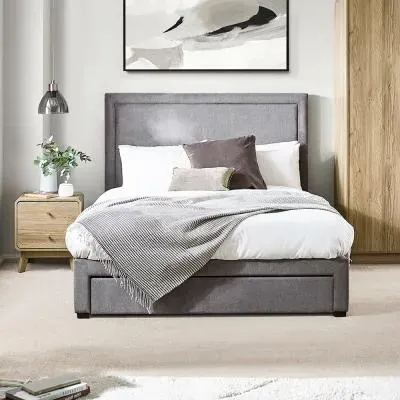 Mayfair 4 Drawer Storage Bed - Grey, Fabric image
