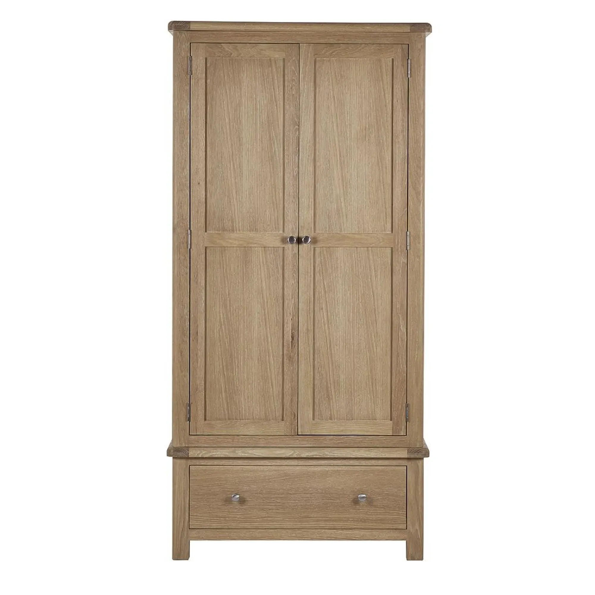 Memphis 2 Door Wardrobe with Drawer - Limed Oak