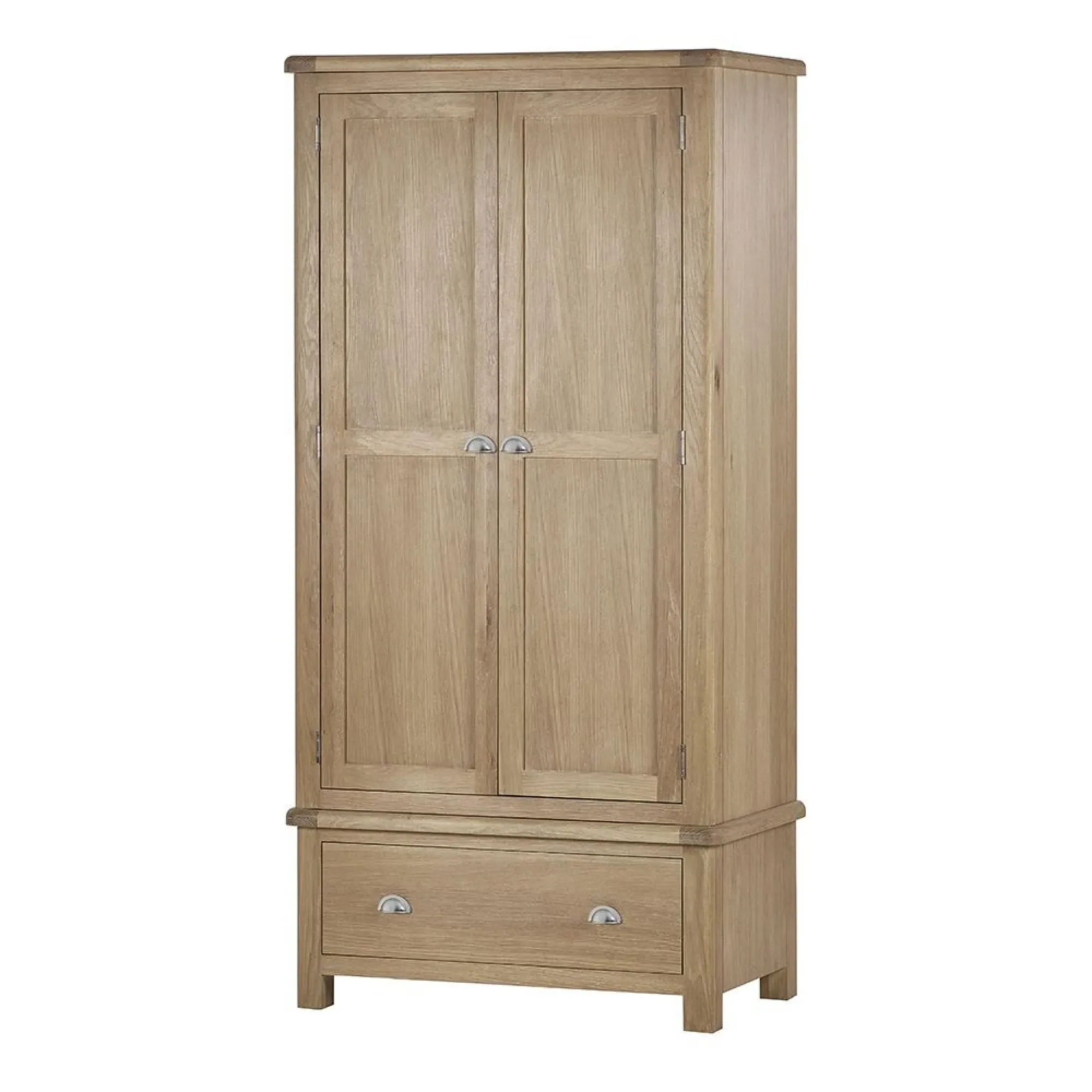 Memphis 2 Door Wardrobe with Drawer - Limed Oak