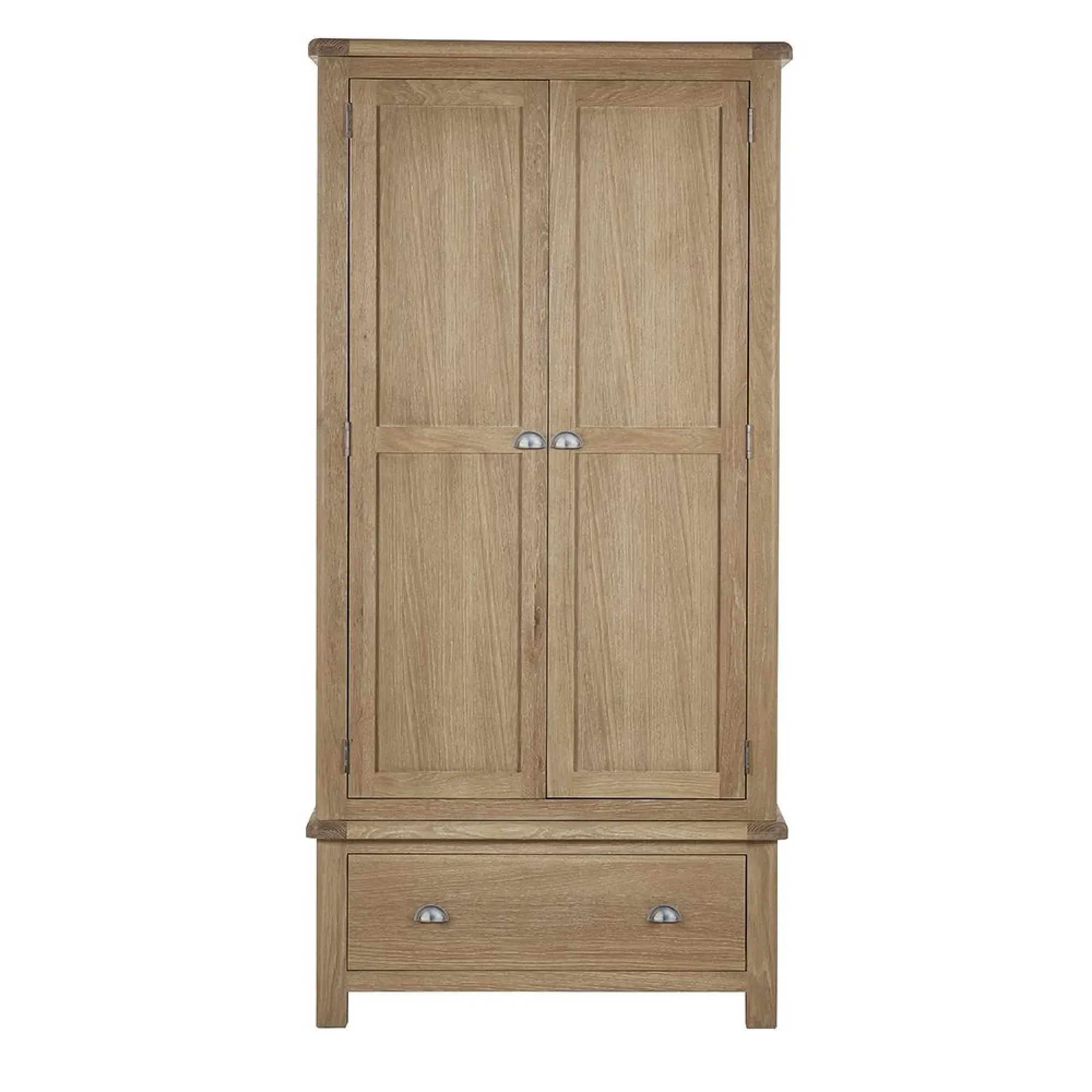 Memphis 2 Door Wardrobe with Drawer - Limed Oak