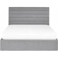Merida Ottoman Storage Bed - Grey, Fabric