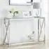 Miami 120cm Console Table - Chrome, Glass