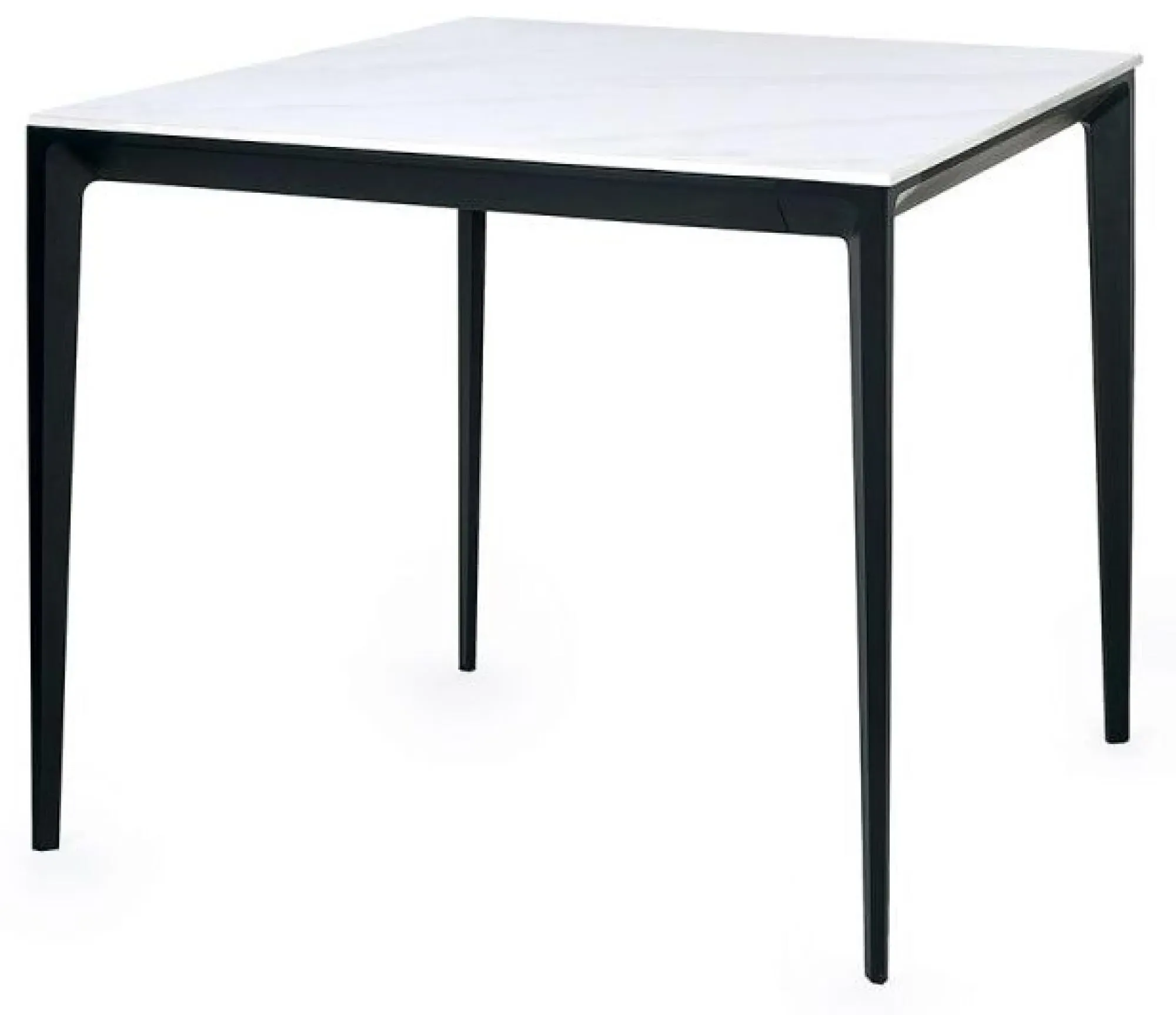 Miami 2-Seater Square Dining Table - White, Ceramic