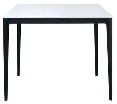 Miami 2-Seater Square Dining Table - White, Ceramic