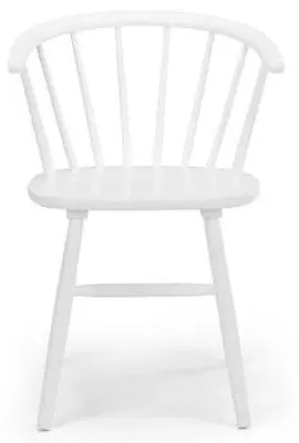 Modena Spindle Back Dining Chair Set of 2 - White