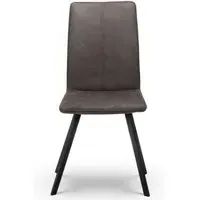 Monroe Dining Chair Set of 2 - Charcoal Grey, Fabric