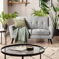 Monza 2-Seater Sofa - Grey, Mobus Fabric