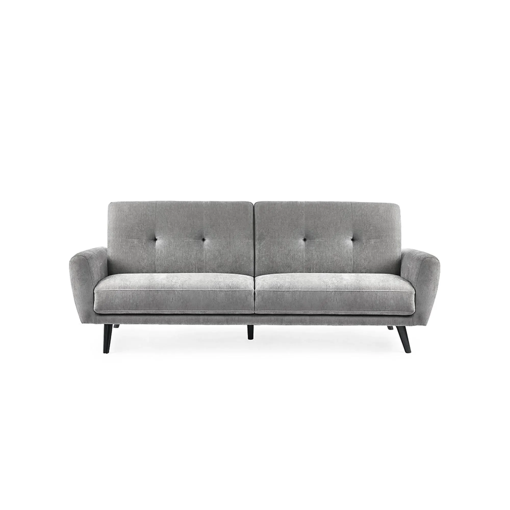 Monza 3-Seater Click-Clack Sofa Bed - Grey, Fabric