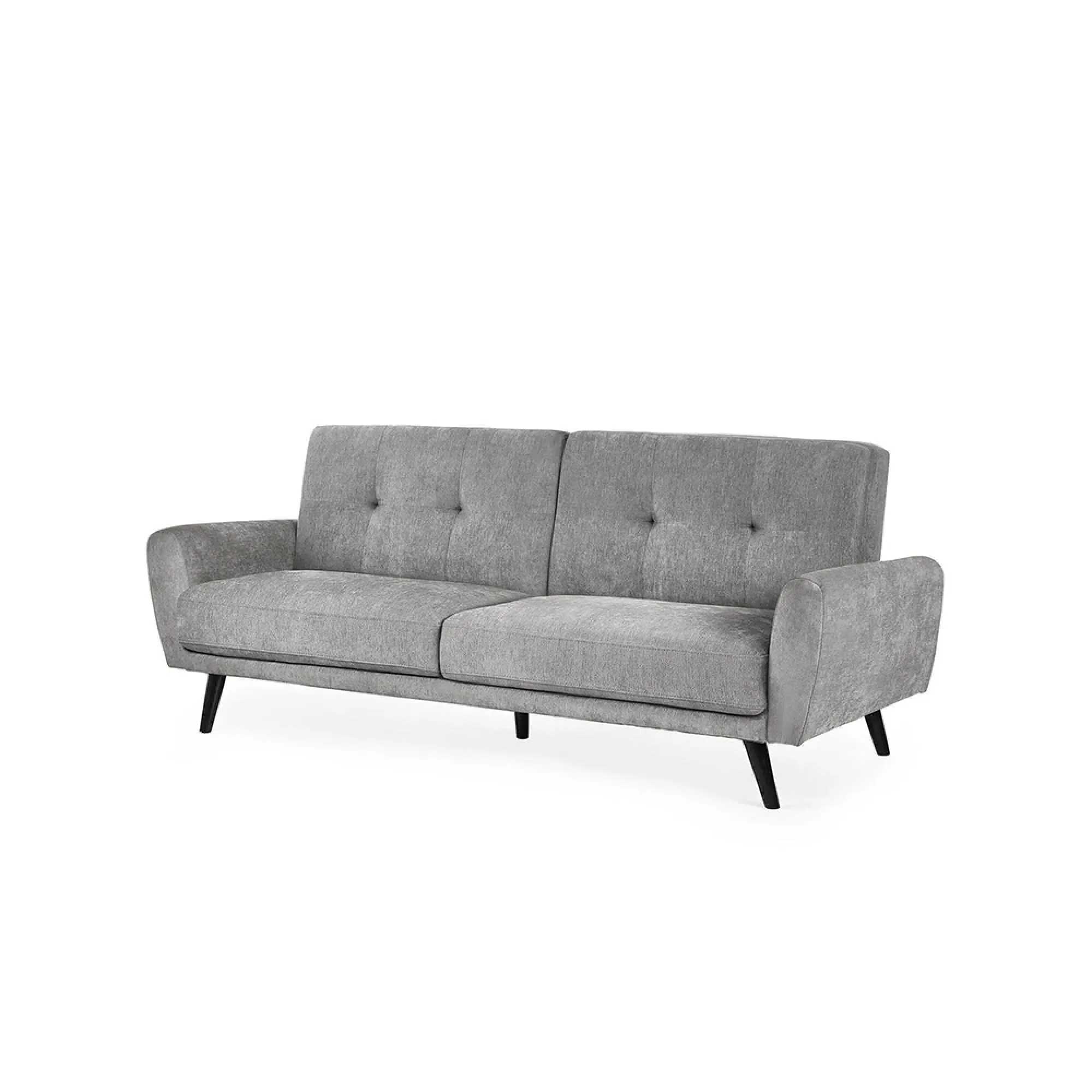 Monza 3-Seater Click-Clack Sofa Bed - Grey, Fabric