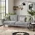 Monza 3-Seater Click-Clack Sofa Bed - Grey, Fabric