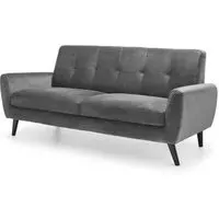 Monza 3-Seater Sofa - Grey, Fabric