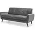 Monza 3-Seater Sofa - Grey, Fabric